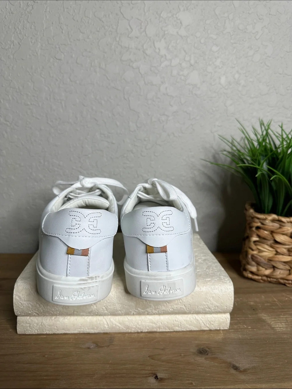 Sam Edelman New York Classic White Leather Ethyl Sneakers